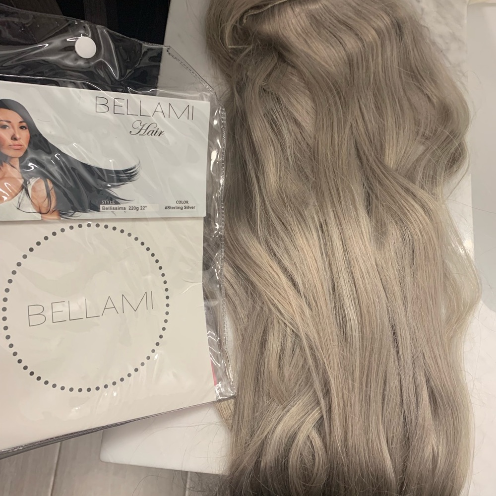 COPY - BELLAMI hair clip in extensions Silver